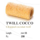 TWILL COCCO TARTE TUBULARE CU DECOR DIN FULGI DE COCOS AROMATE SI GUSTOASE L55M 200 BUCATI PER CUTIE